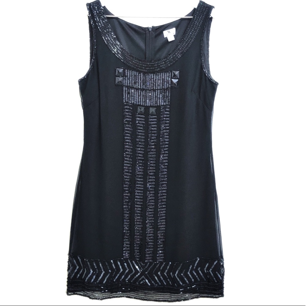 Worthington Black Cocktail Dress with Sequins
